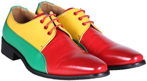 Heren Schoenen Rood-Geel-Groen Luxe
