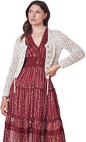 Dames Trachten Vest Ameline Ecru (4)
