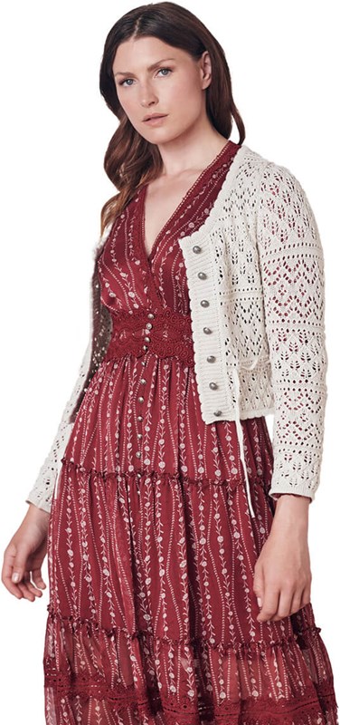 Dames Trachten Vest Ameline Ecru (6)