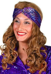 Disco Haarband Purple Rainbow