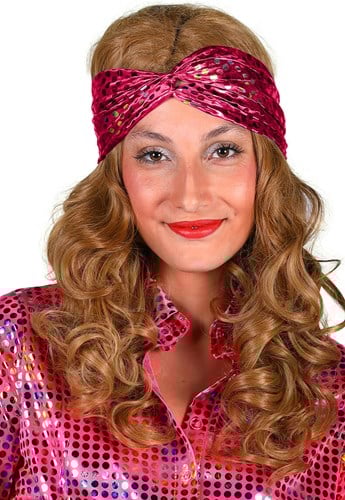 Disco Haarband Pink Rainbow