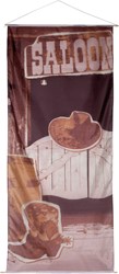 Banner Cowboy Wild West Saloon 240x100cm