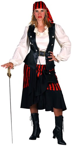 Piraten Kostuum Dames Luxe 6dlg