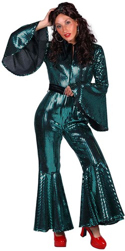 Disco Jumpsuit Studio 54 Turquoise