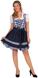 Oktoberfest Jurkje Dirndl Edelweiss Blauw