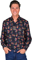 Overhemd Heren Hippie Peace