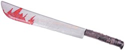 Halloween Machete met Bloed (74cm)