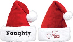 Kerstmuts Naughty en Nice - set van 2
