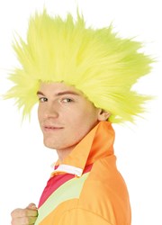Pruik Electric Shock Geel
