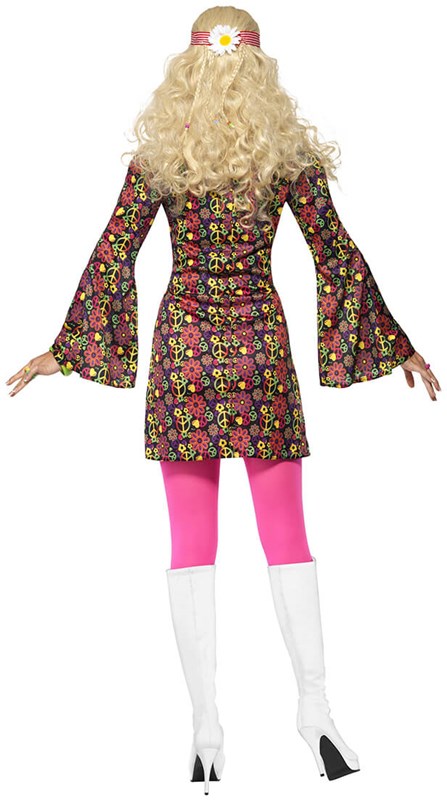 Hippie Jurkje Peace voor dames (achterkant)