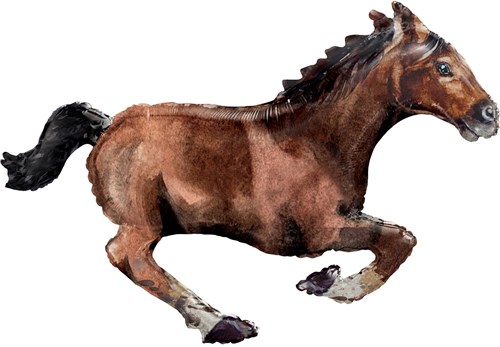 Supershape Folieballon galloperend paard Paard (101x63cm)