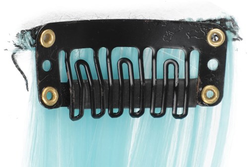Hairextension Neon Geel - 50cm (voorbeeld clip)