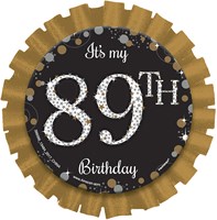 Button Sparkling Celebrations Silver & Gold 