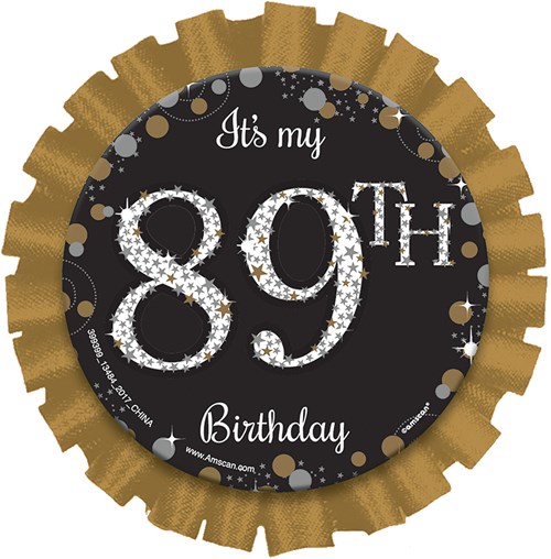 Button Sparkling Celebrations Silver & Gold 