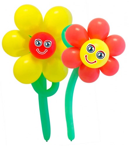 Ballondecoratie Bloemen 2st. (55cm)