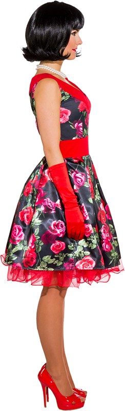 Jaren 50 Bloemen Jurk voor dames-3