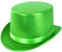 Hoge Hoed Metallic Groen