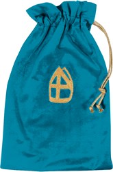 Strooizak Zwarte Piet Luxe Turquoise