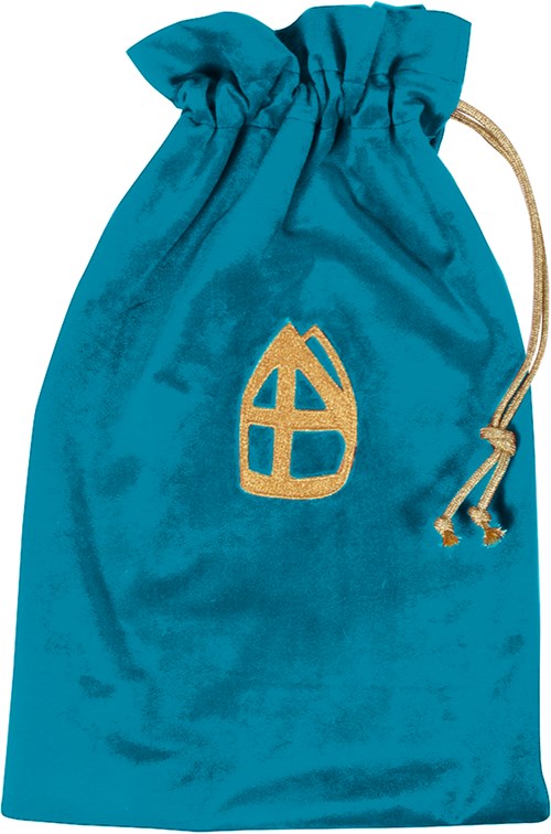 Strooizak Zwarte Piet Luxe Turquoise