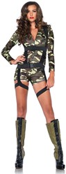 Sexy Leger Catsuit Kort - Goin' Commando