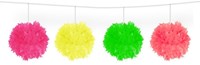 Pompom Slinger Neon Kleuren 3mtr.