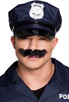 Snor Politie Zwart