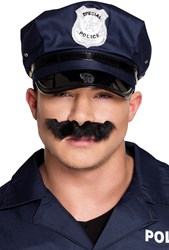 Snor Politie Zwart