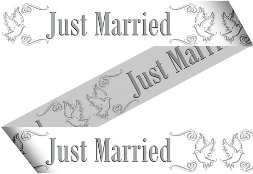 Markeerlint Just Married 15mtr