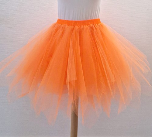 Petticoat Luxe met Onderrok Neon Oranje