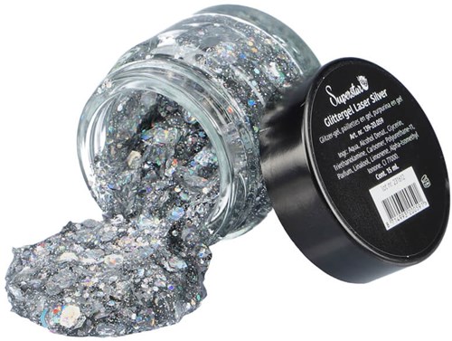 Glittergel Superstar Laser Zilver - 15ml