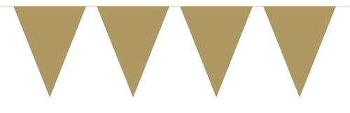 Vlaggenlijn Metallic 10mtr Goud