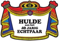 Kroonschild Klassiek 40 jarig Echtpaar 
