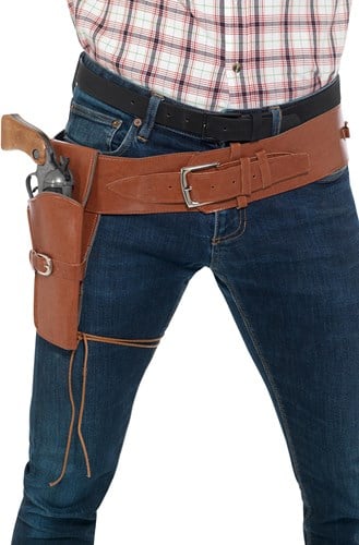 Holster en Riem Bruin 110cm