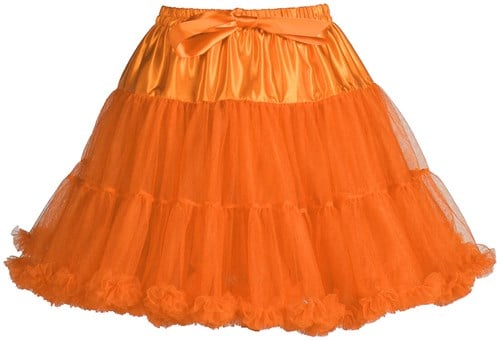 Neon Oranje Petticoat Luxe met Onderrokje