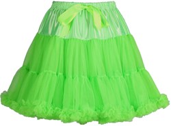 Neon Groene Petticoat Luxe met Onderrokje