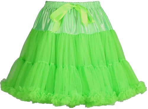 Neon Groene Petticoat Luxe met Onderrokje