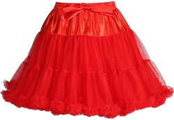 Rode Petticoat Luxe met Onderrokje