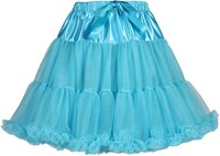 Turquoise Petticoat Luxe met Onderrokje
