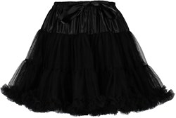 Zwarte Petticoat Luxe met Onderrokje