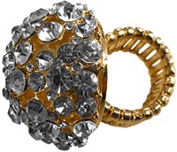 Ring Bling Bling met zilveren diamanten