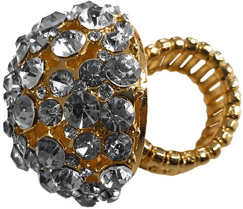 Ring Bling Bling met zilveren diamanten