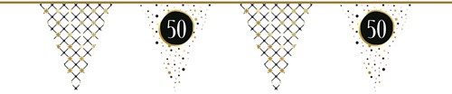 Vlaggenlijn 50 Festive Gold Papier (6m)