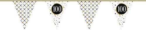 Vlaggenlijn 100 Festive Gold Papier (6m)