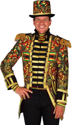 Heren Carnavalsjas African Rood-Geel-Groen