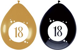 Ballonnen 18 Festive Gold 30cm - 6st.