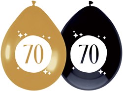 Ballonnen 70 Festive Gold 30cm - 6st.