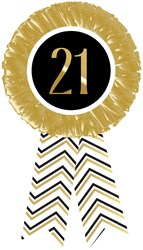 Rozet Festive Gold - Alle Leeftijden