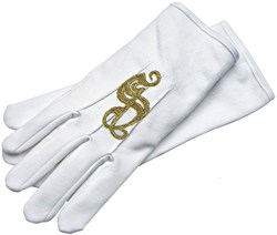 Witte Handschoenen Luxe Sinterklaas-Kerstman