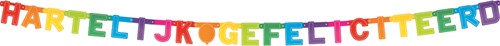 Letterslinger Hartelijk Gefeliciteerd