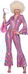 Disco Jumpsuit Seventies Dots